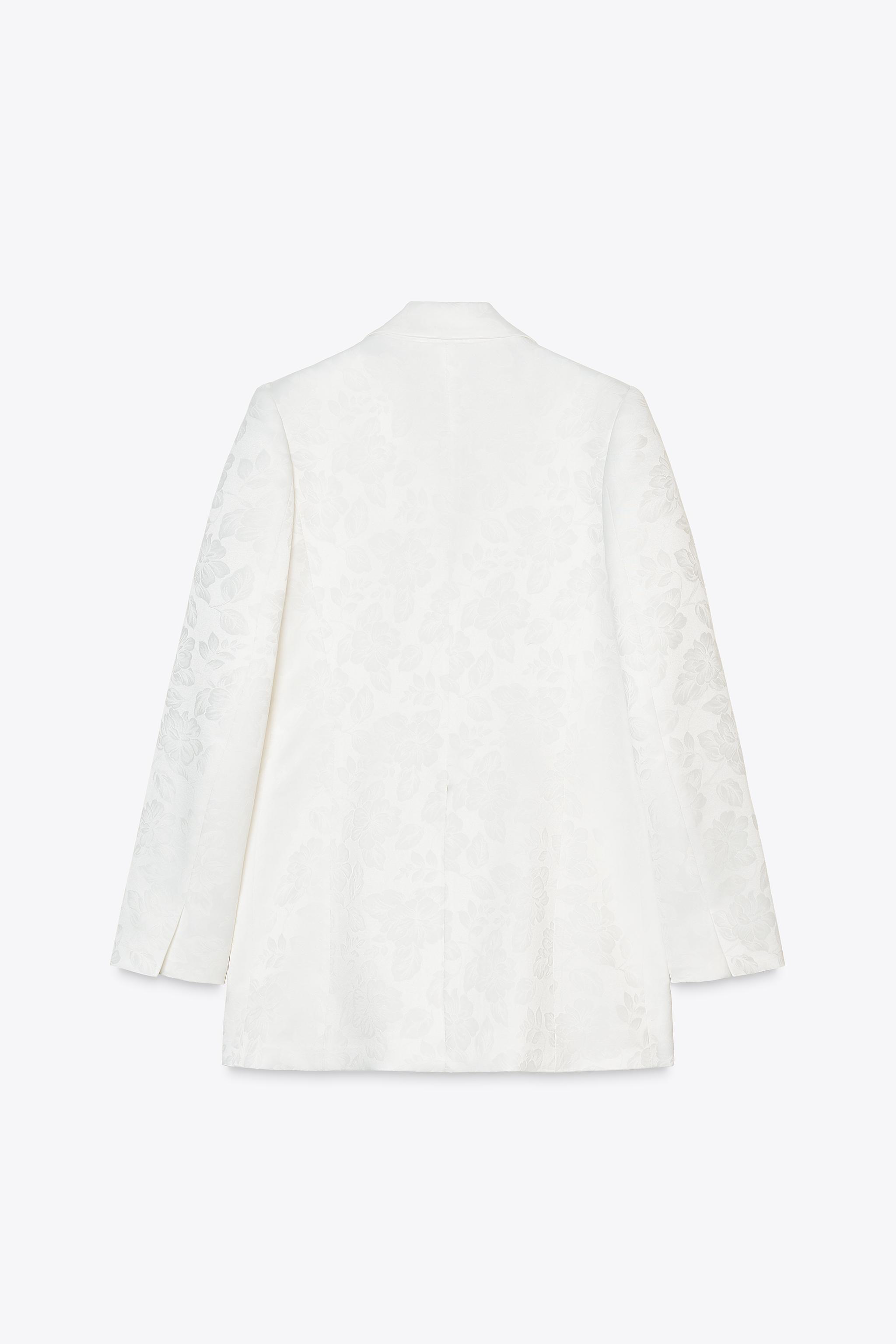 DOUBLE BREASTED JACQUARD BLAZER