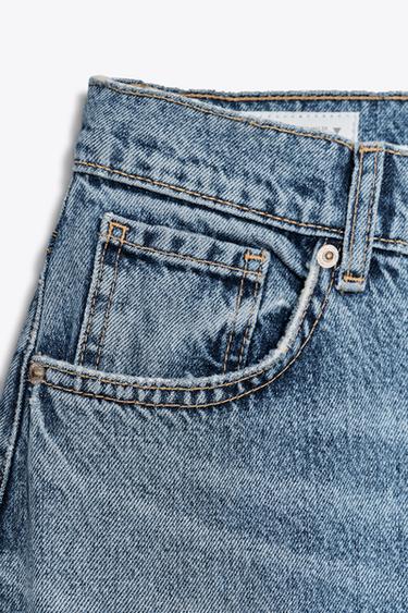 HIGH-WAIST TRF BARREL JEANS - Blue by Zara - Image 9