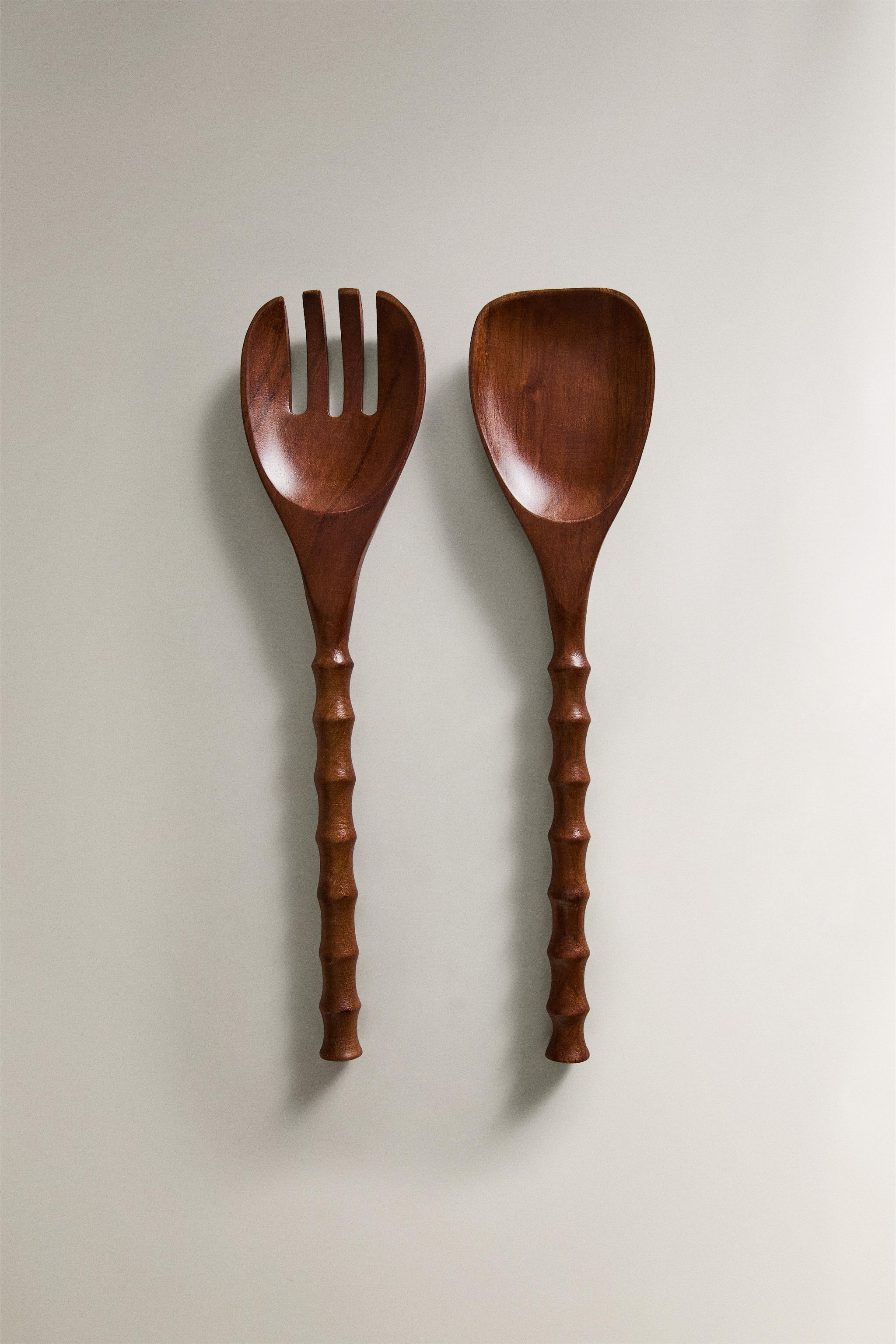 WOODEN SALAD CUTLERY (SET OF 2)