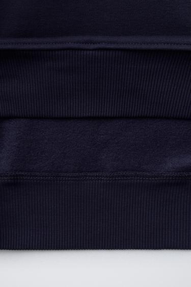 SWEAT À INSCRIPTION BRODÉE - Bleu roi de Zara - Image 3