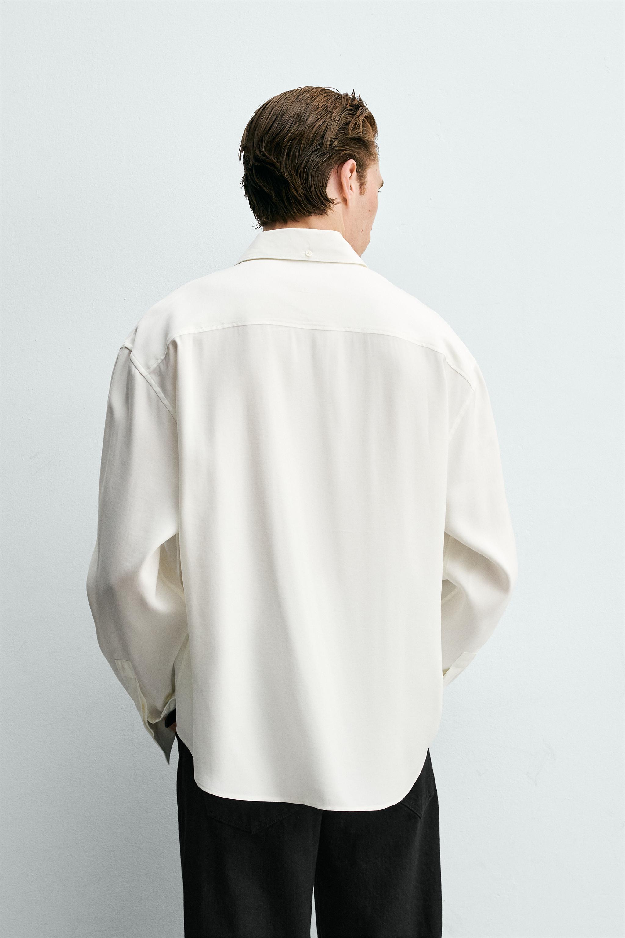 FLOWY SHIRT WITH SHORT TIE - White | ZARA United States
