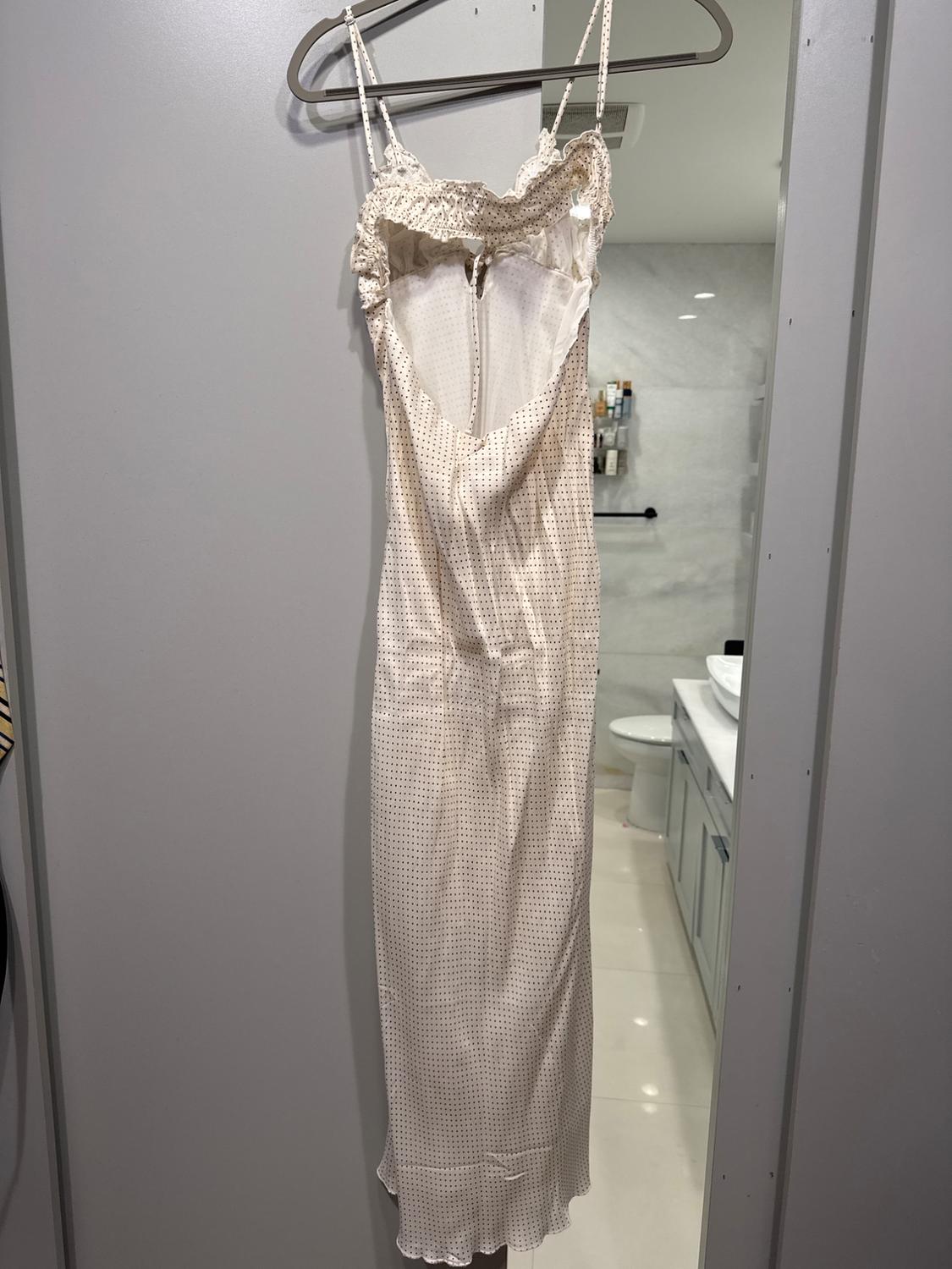 SATIN EFFECT PRINT DRESS - Image 2
