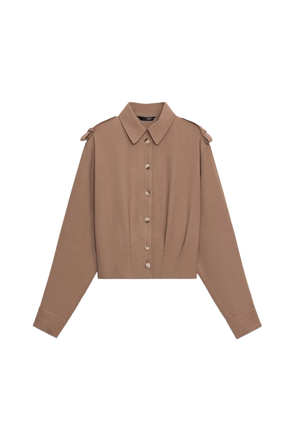 SHORT SHIRT WITH LOOPS - image 3