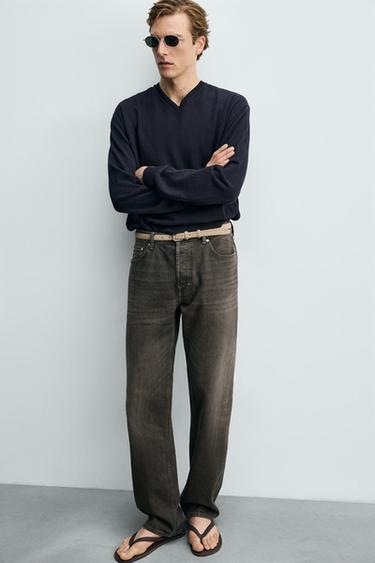 STRAIGHT-LEG JEANS - Brown by Zara - Image 4