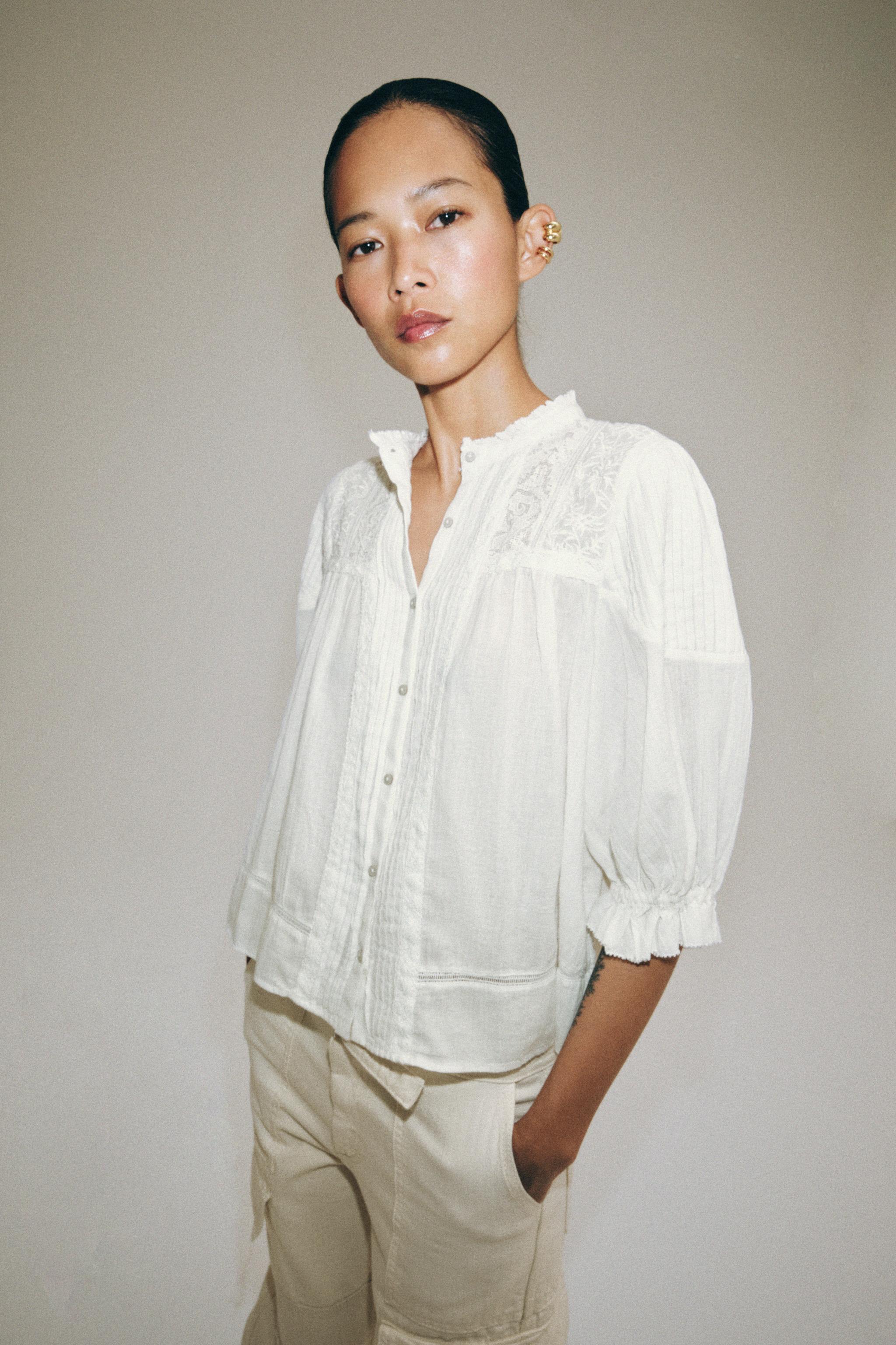 ROMANTIC COTTON SHIRT ZW COLLECTION