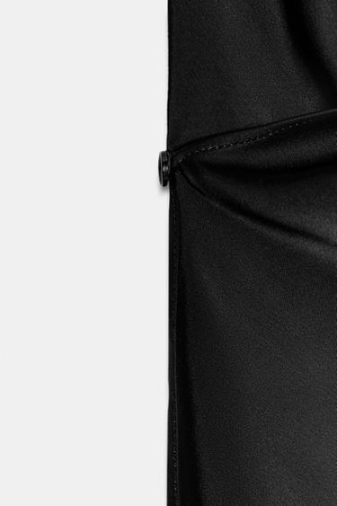 SATIN HALTER TOP - Black by Zara - Image 6