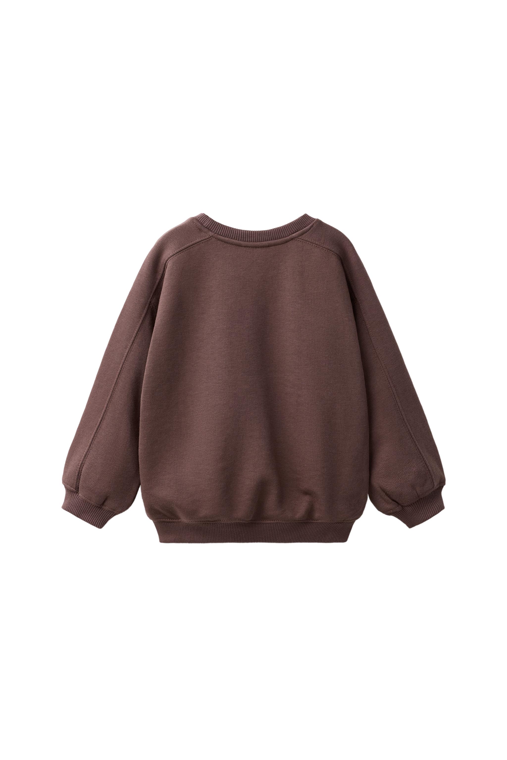 BEAR EMBROIDERED SWEATSHIRT