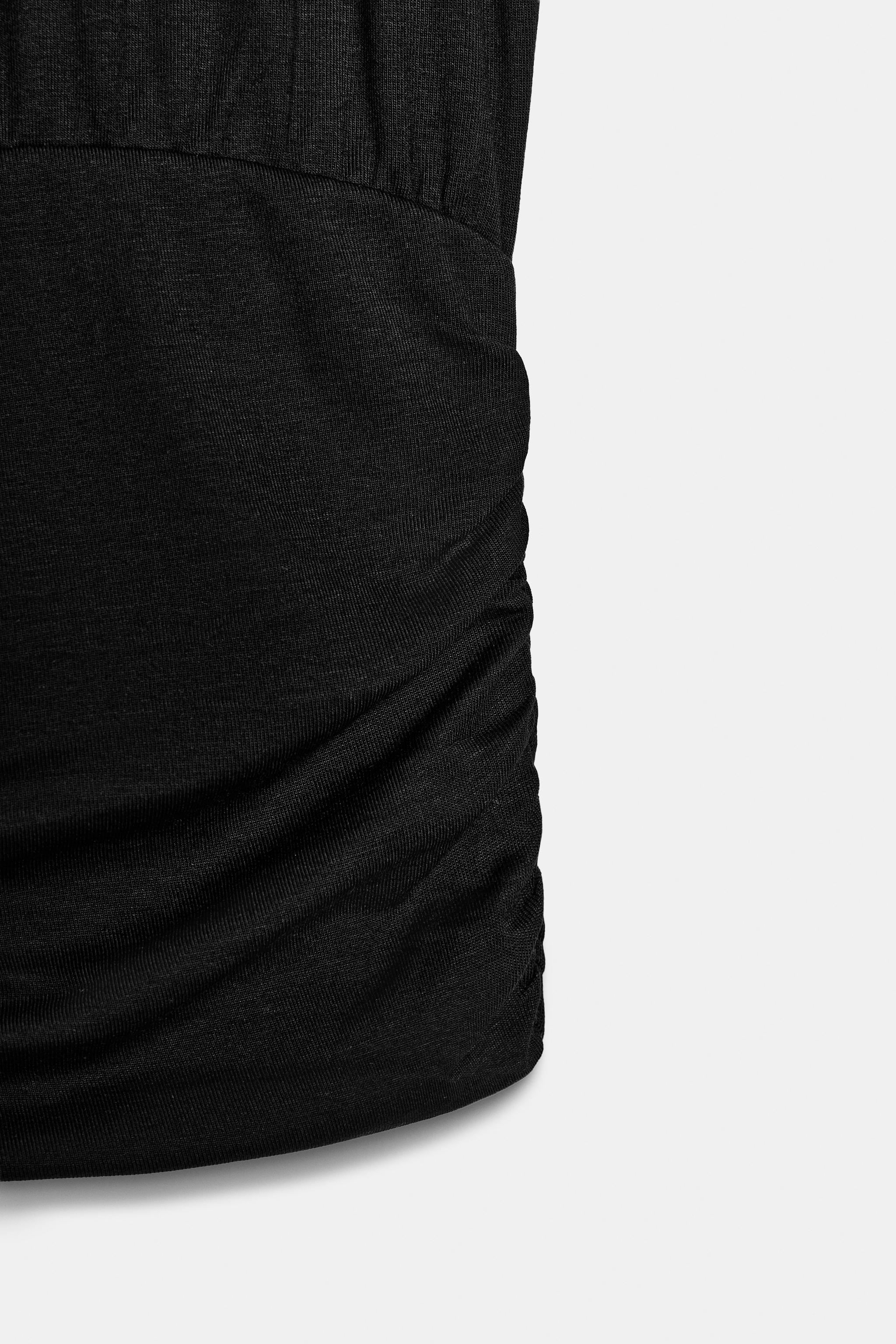 Женские топы Zara RUCHED SASH TOP — фото 7