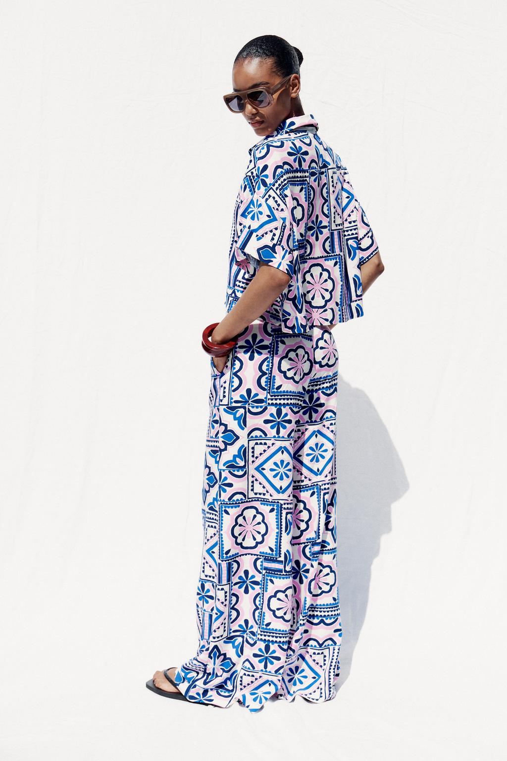 Thumbnail image for PRINTED PALAZZO TROUSERS