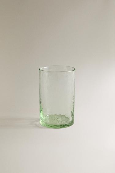 GLAS MIT HAMMERSCHLAG-EFFEKT - Grün von Zara - Bild 0