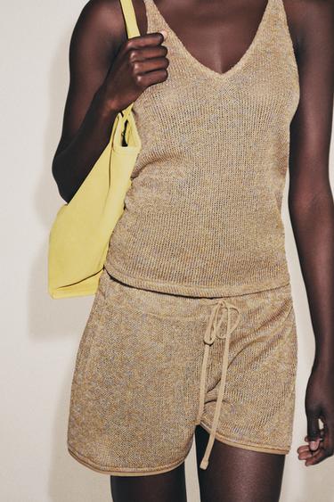 SHORT RUSTIQUE - Beige de Zara - Image 4