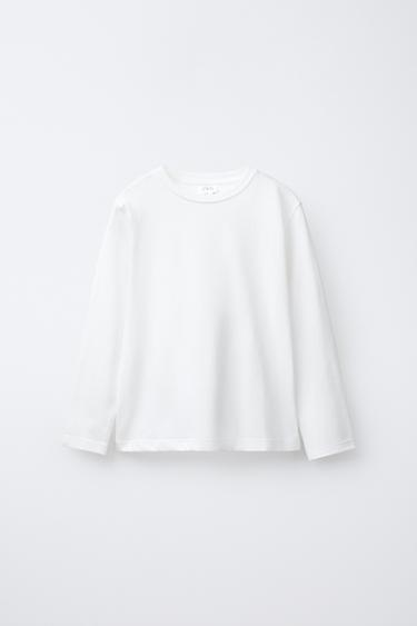 Zara BASIC T-SHIRT - Ecru
