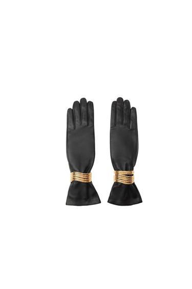 LEATHER GLOVES WITH BANGLE