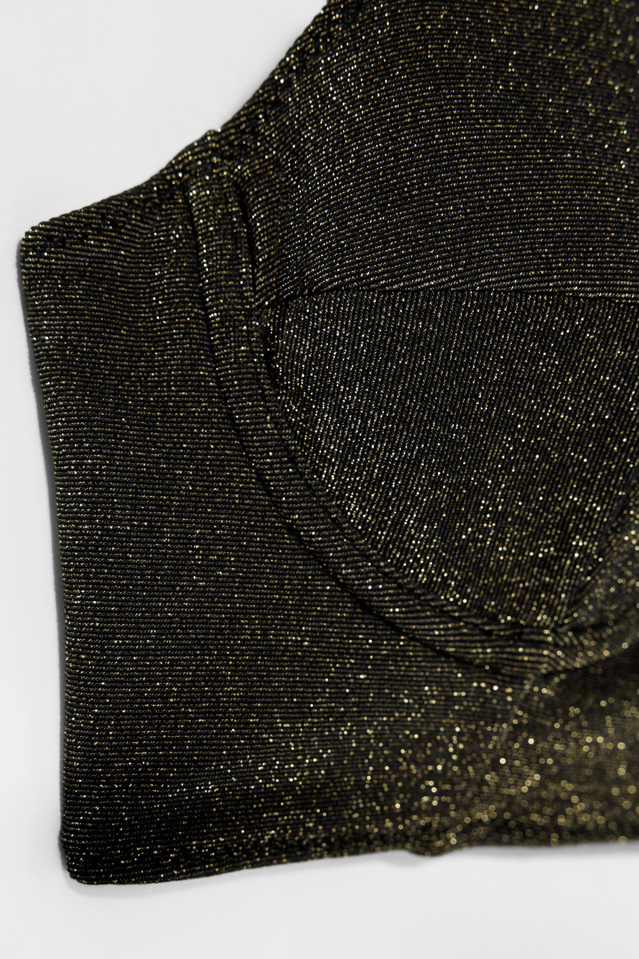 【ZARA×KateMoss】スパークリービキニトップ 2856/216/303 SHINY BIKINI TOP KATE MOSS X ZARA - Golden | ZARA United States