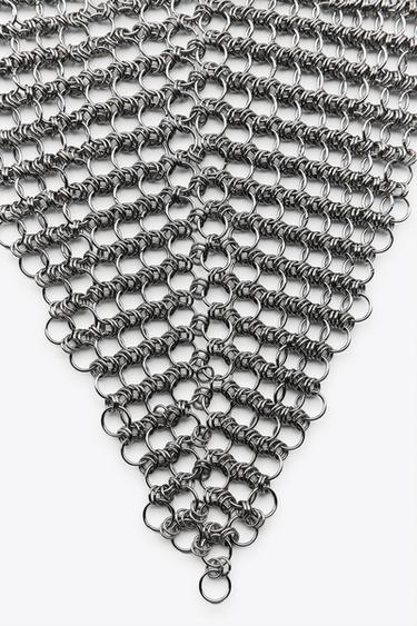 METAL MESH BELT - Silver by Zara - Image 5