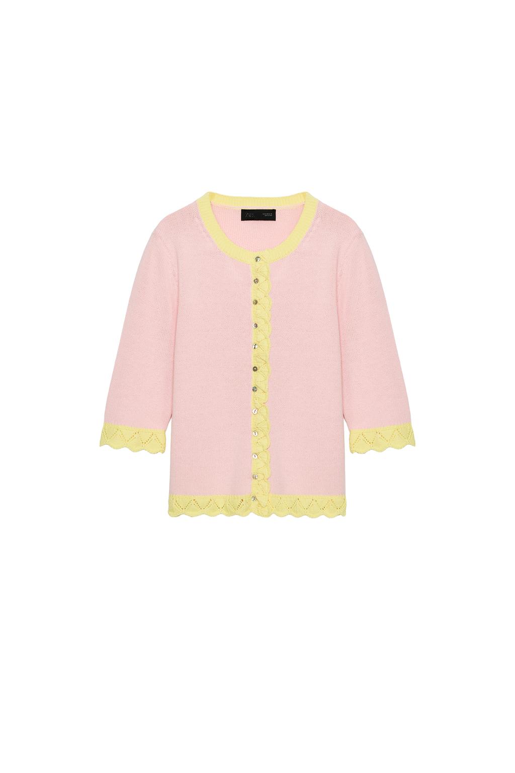 POINTELLE COMBINATION CARDIGAN - image 3