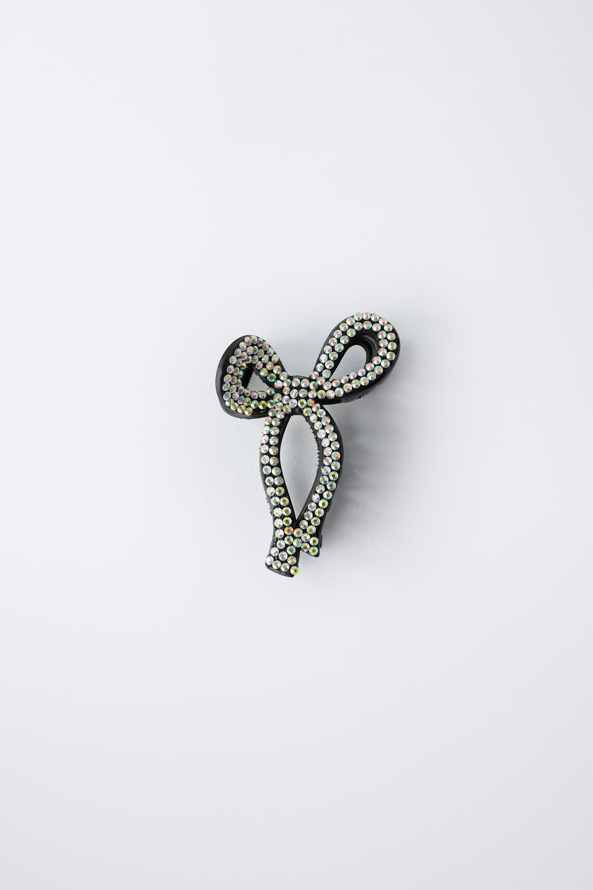 RHINESTONE BOW HAIR CLIP