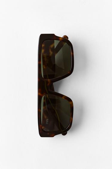 RETRO SQUARE SUNGLASSES - Brown by Zara