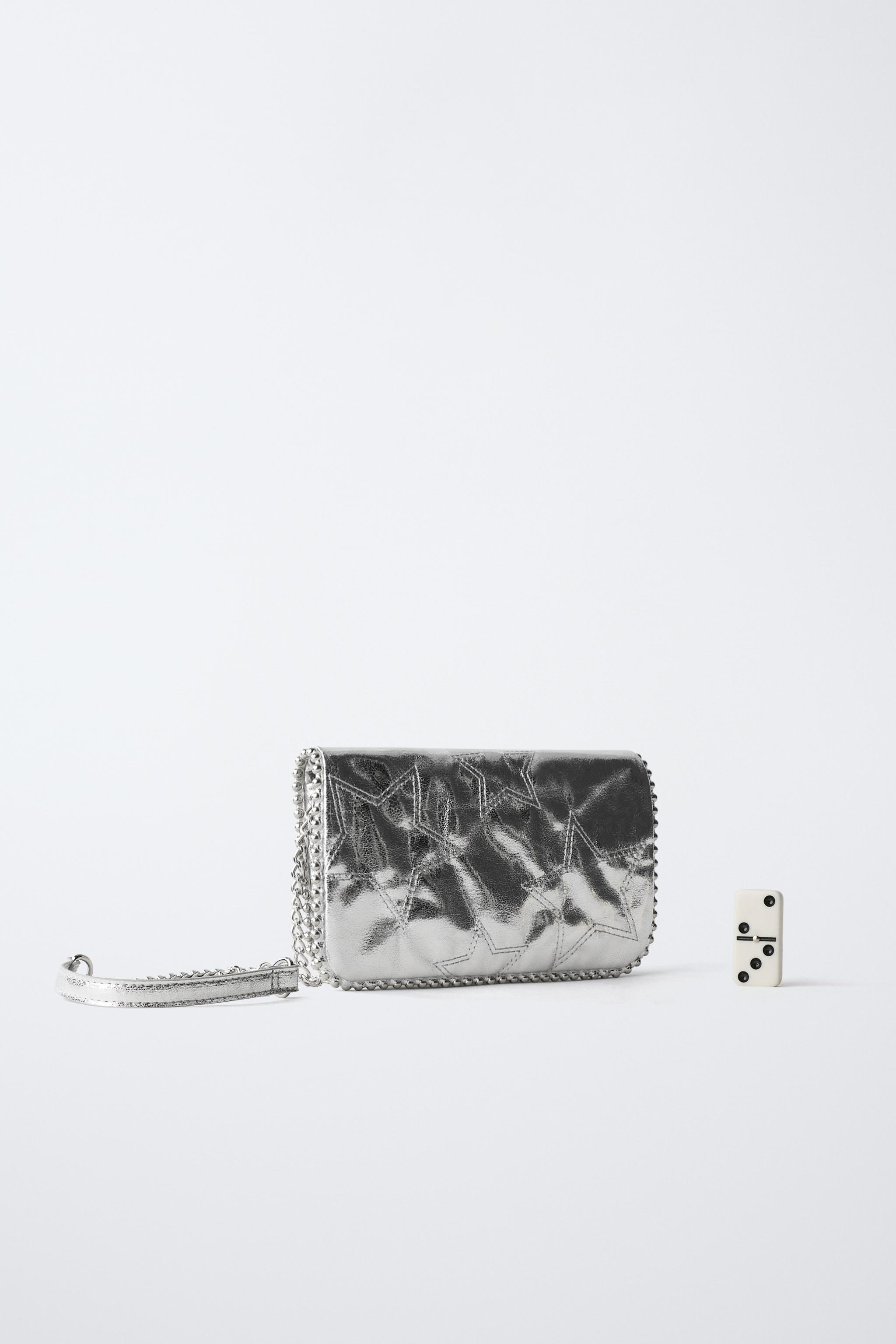 METALLIC STAR BAG - Silver | ZARA United States