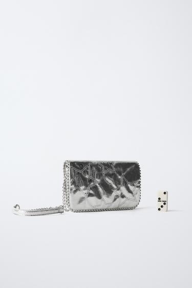 METALLIC STAR BAG - Silver by Zara - Image 5