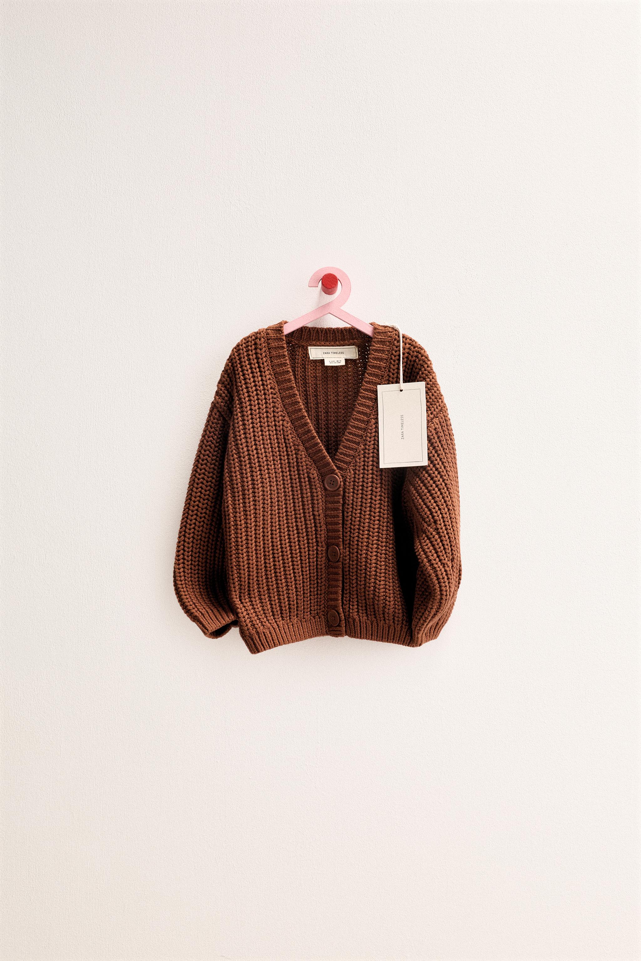 ZARA TIMELESS - GILET EN MAILLE