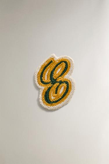 Zara COTTON LETTER E PATCH - Multicolored - Image 0