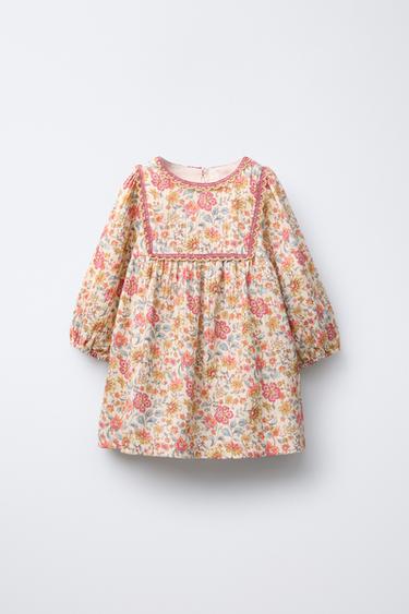 VESTIDO ESTAMPADO FLORES - Multicolor de Zara - Imagen 0
