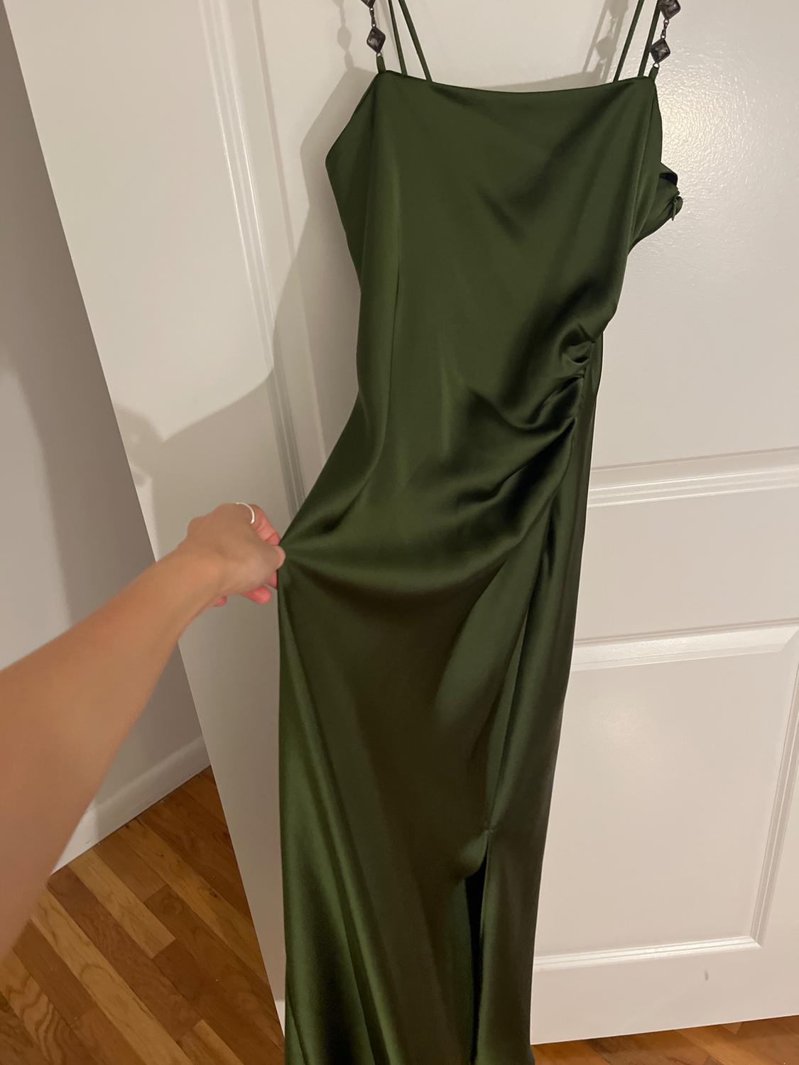 VESTIDO SATINADO TIRANTE JOYA - Image 3