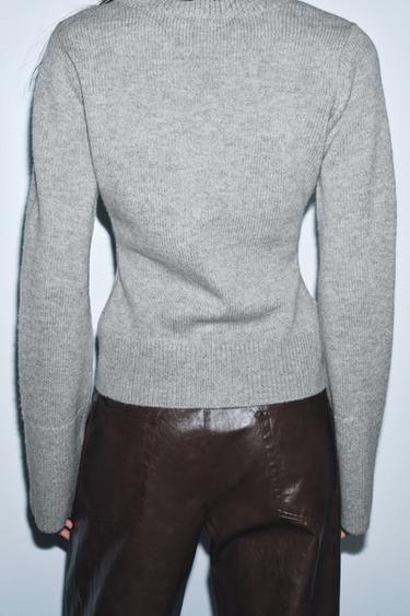 100% WOOL FITTED JACKET - Grey by Zara - Image 2