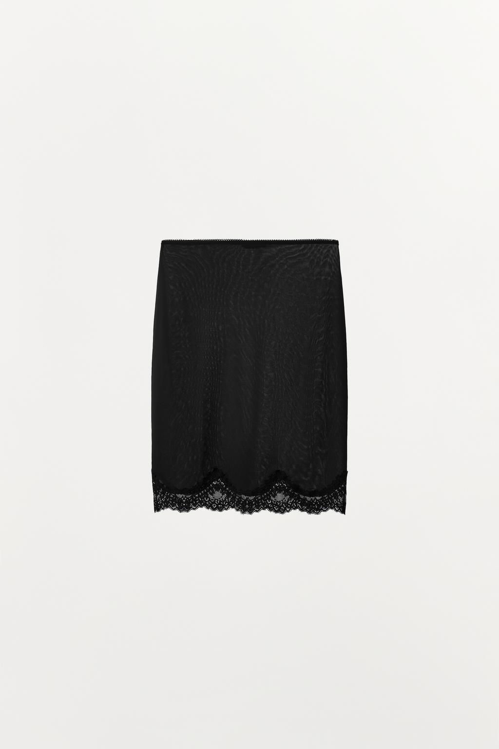 LACE-TRIMMED LINING SKIRT - image 2