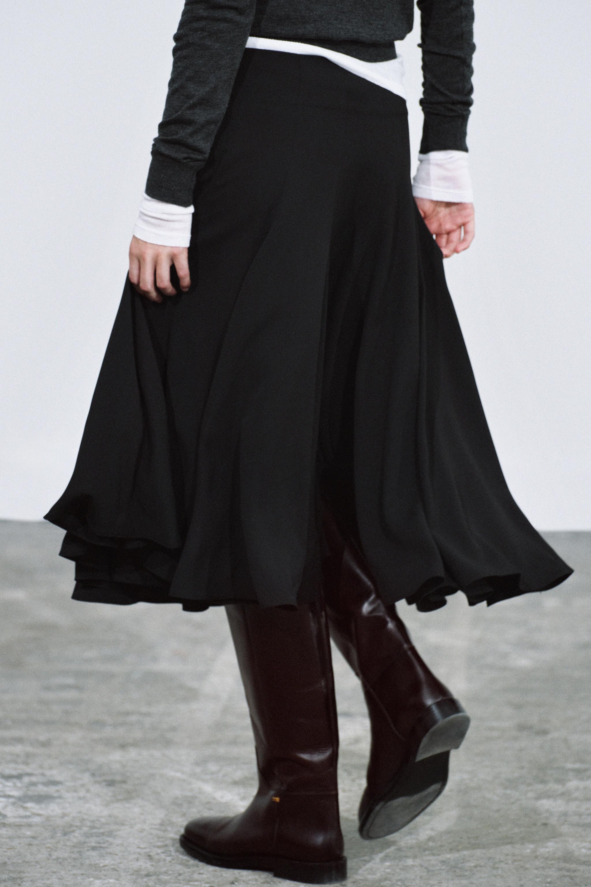 ZW COLLECTION MIDI VOLUME SKIRT