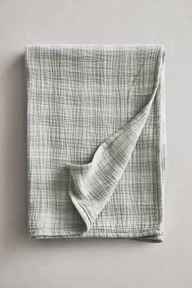 COUVERTURE GAZE CARREAUX - Vert de Zara - Image 4