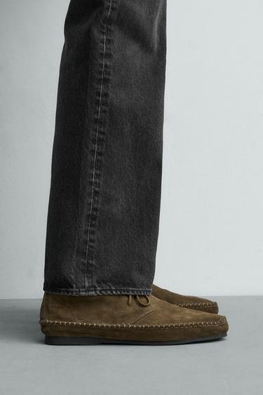 LEATHER SHOES VIBRAM® SOLE AARON LEVINE X ZARA - Bronze by Zara - Image 0