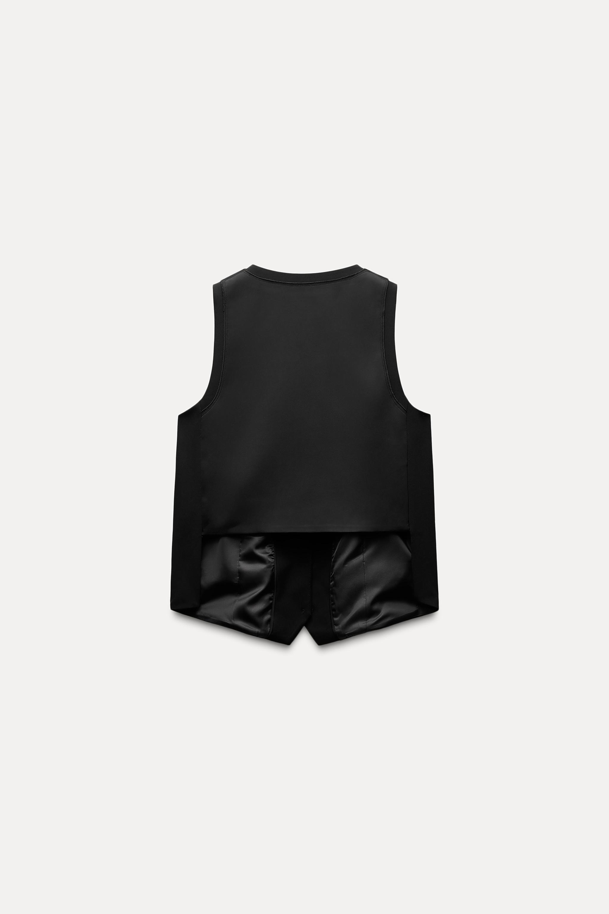 SATIN BACK VEST - Black | ZARA United States