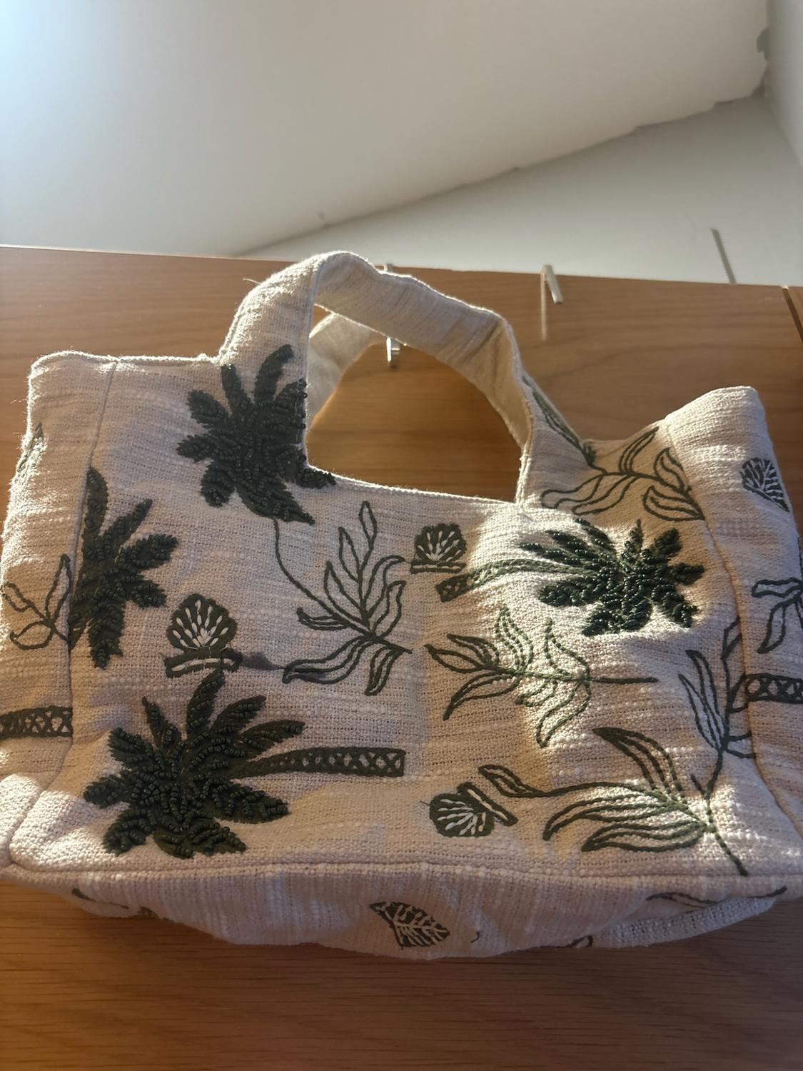 EMBROIDERED FABRIC TOTE BAG - Image 2