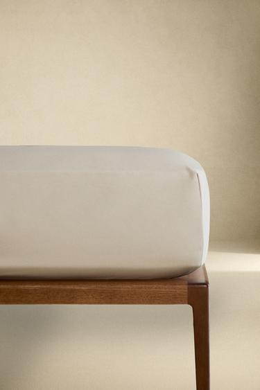 SATEEN FITTED SHEET | 40 CM HIGH (1000 THREAD COUNT) - Grey by Zara