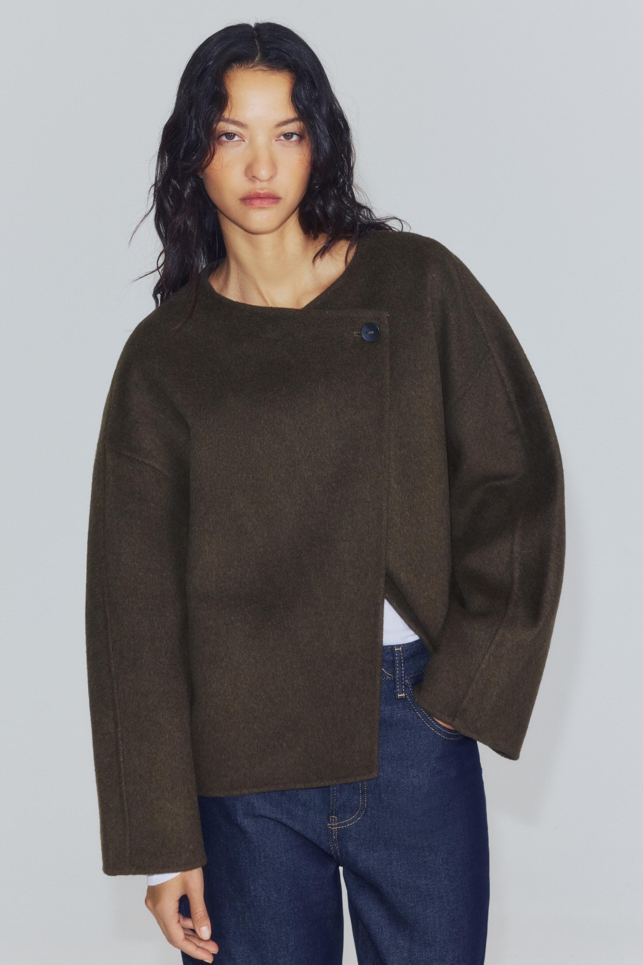 Zw Collection Short Wool Coat by Zara