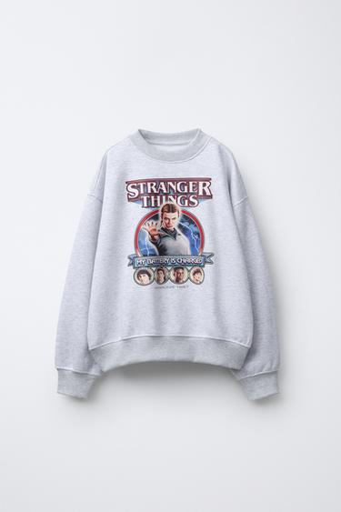 STRANGER THINGS © NETFLIX SWEATSHIRT - Grey marl by Zara - Image 0