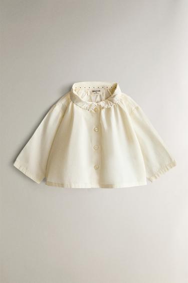 CHEMISE BÉBÉ PASSEPOIL - Crème de Zara - Image 0