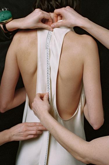 ZW COLLECTION HALTER MIDI DRESS - Ivory by Zara - Image 2