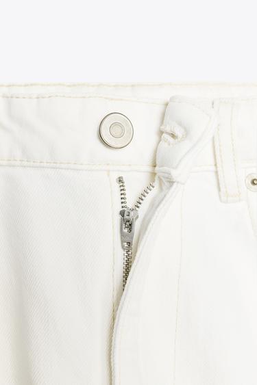 JEAN TRF CURVE TAILLE HAUTE - Blanc cassé de Zara - Image 8