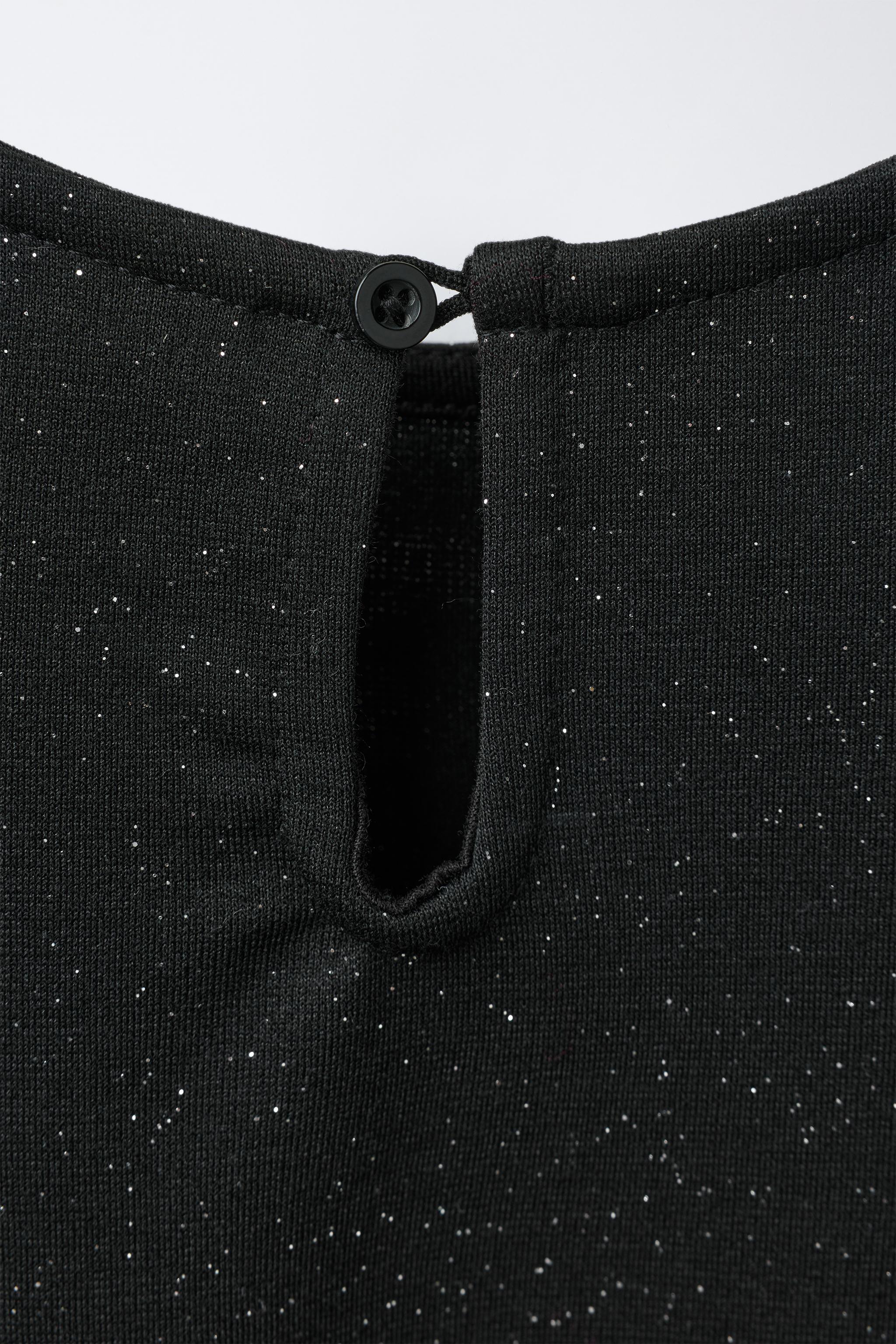 ROMA KNIT DRESS WITH SHIMMER AND BOWS