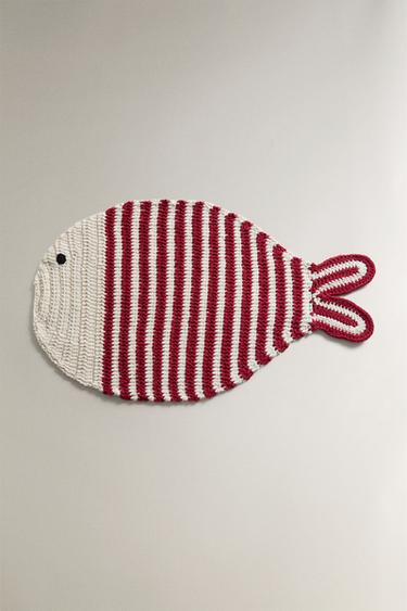 CROCHET FISH PLACEMAT - Червоний Zara