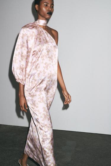 LIMITED EDITION 100% SILK ASYMMETRIC DRESS - 025 by Zara - Image 2