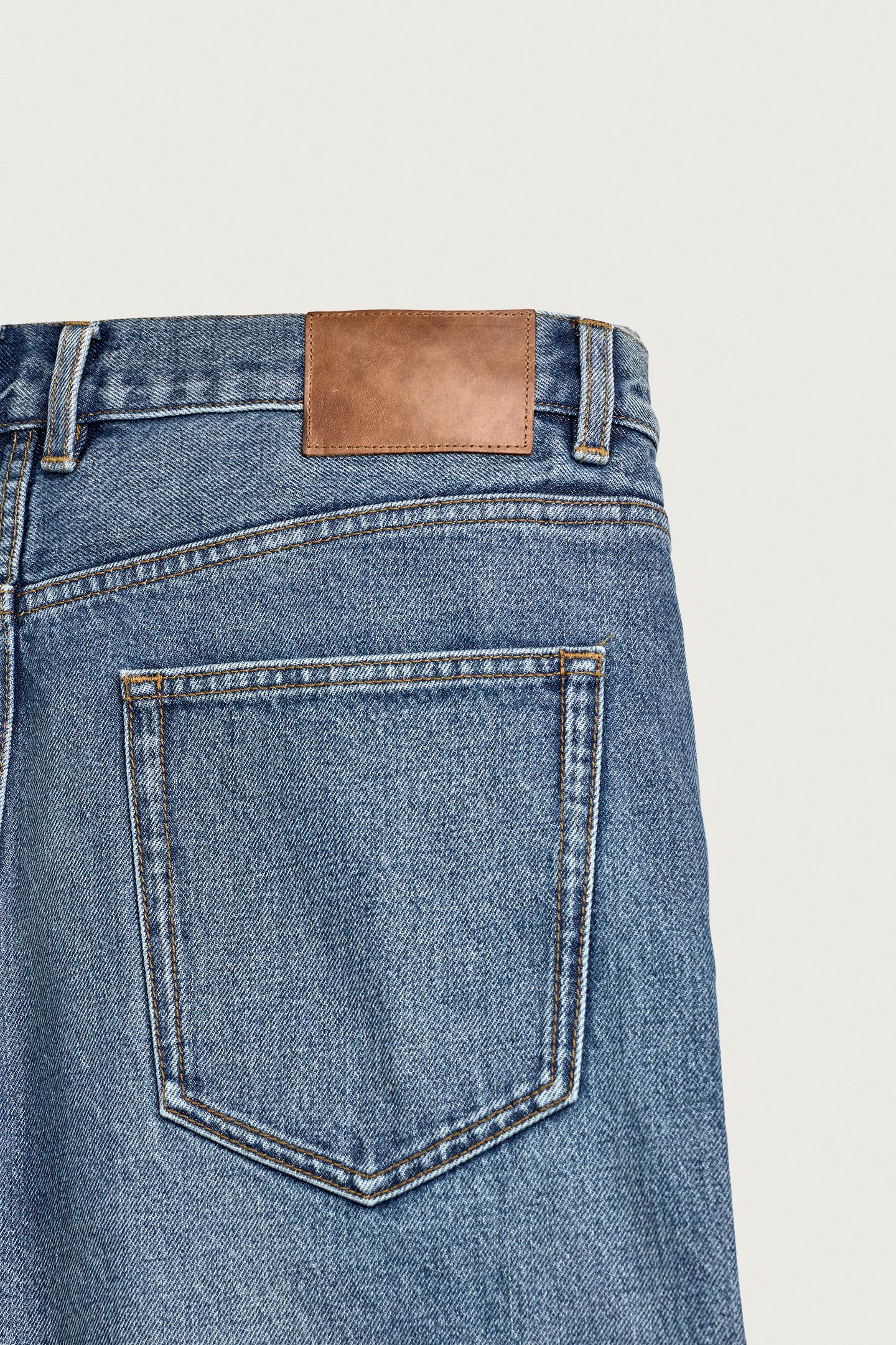 Мужские джинсы Zara Straight Ankle, цвет: Синий — фото 10