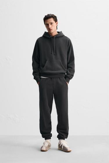 FADED HOODIE - Anthracite grey by Zara - Image 0