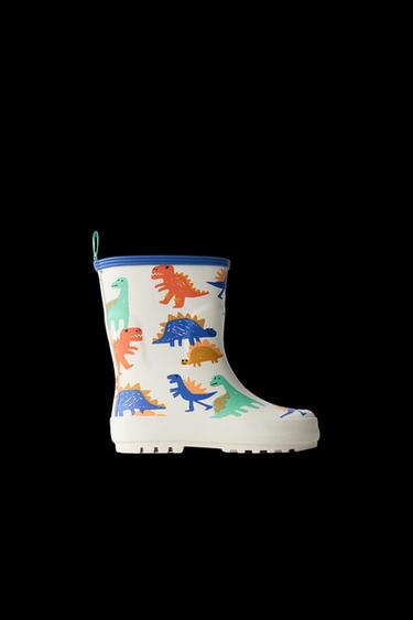 GUMMISTIEFEL MIT DINOSAURIERN - Weiß von Zara - Bild 0