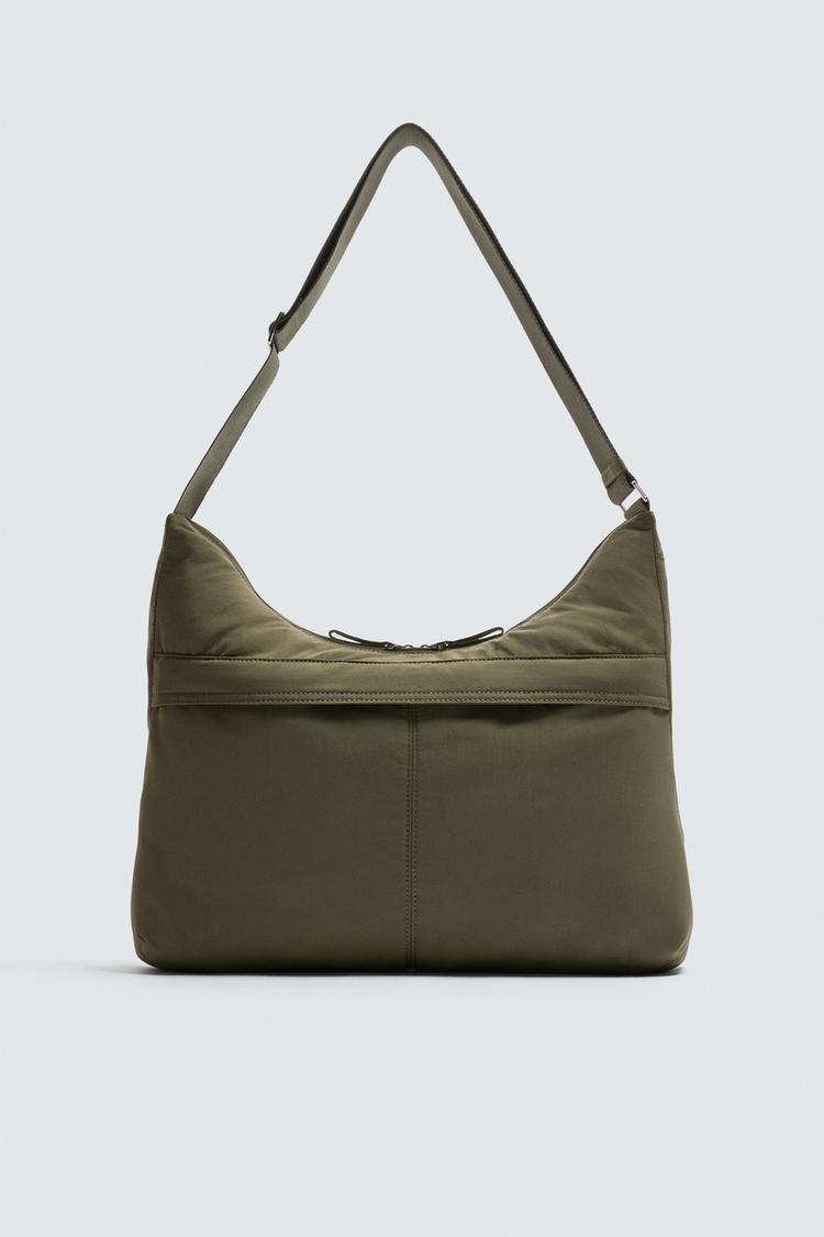 NYLON FLAP CROSSBODY BAG