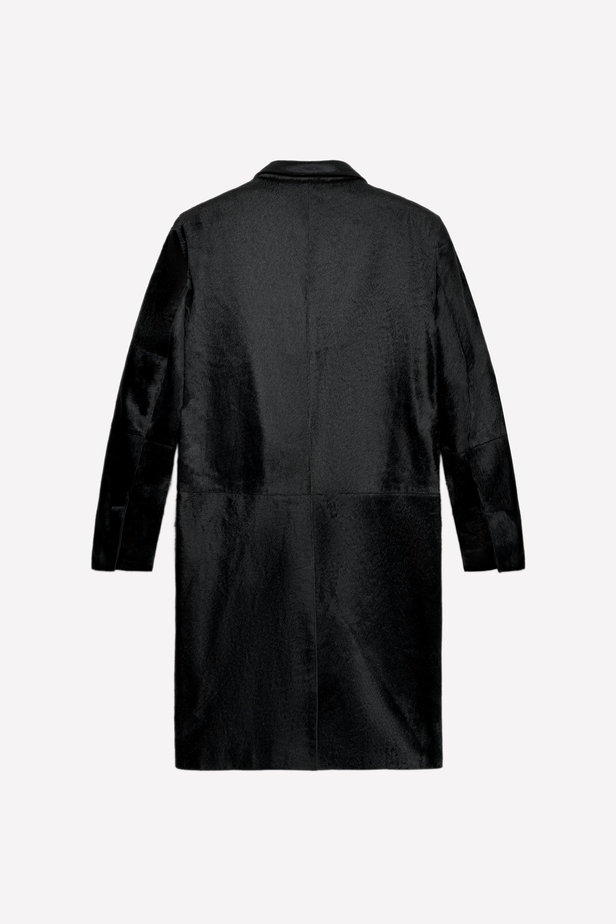 LUDOVIC DE SAINT SERNIN x ZARA LEATHER FUR COAT