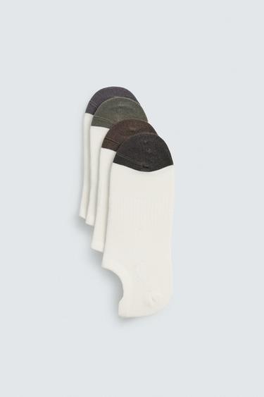 4-PACK OF NO-SHOW SOCKS - various by Zara